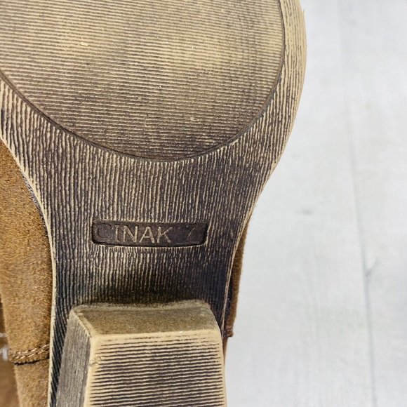 Cinak Women CO87 Microfiber Fabric Maya Design Pull On Cowboy Boots Size 6.5 M - Picture 7 of 13